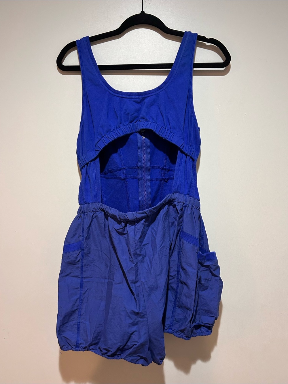 Daily Practice Royal Blue Sleeveless Romper Jumpsuit - Picture 4 of 5